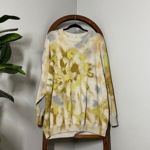 Free People Multicolor Crew Neck Sweater